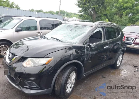 2015 Nissan Rogue Sv z USA, uszkodzony, nr VIN KNMAT2MT8FP530034